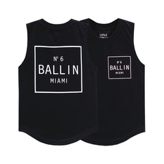 BALLIN MUSCLE TEE SMALL PRINT